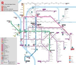 Plan du métro TCL